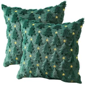 NimblusToy Fundas Cojines Navidad, Fundas de Cojín Árbol de…