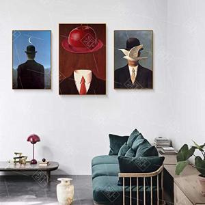 Magritte Artista Pintura Surrealista Sobre Lienzo Imagen de…