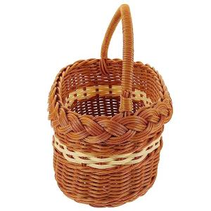 Cesta tejida a mano de imitación de ratán, cesta de almacen…
