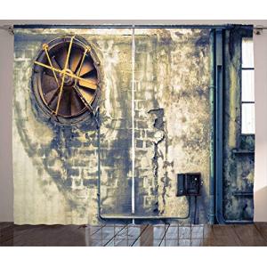 ABAKUHAUS Industrial Cortinas, Wall destrozado, Sala de Est…