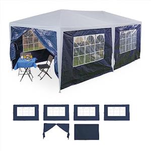 Relaxdays Paredes p Laterales Carpas 3x6m Set 6, 2x3m, Impe…