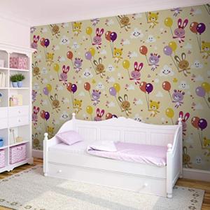 Fotomural Decorativo Infantil con Animales con Globo Varias…