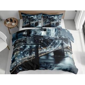 Juego de Ropa de Cama Paisaje Urbano De Nueva York Funda Nó…
