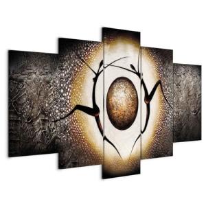 Cuadros B&D XXL - Cuadro en Lienzo Abstracto 200x100 cm 5 p…