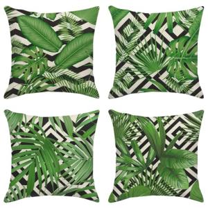 Sanwarm Juego de 4 fundas de almohada decorativas para deco…