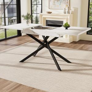 Mesa de comedor telescópica (120-160 cm), mesa de comedor e…