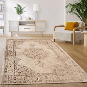 Paco Home Alfombra Salón Dormitorio Pelo Corto Vintage Orie…