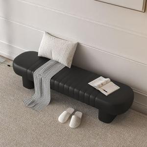Banco de entrada, almacenamiento, color negro, 100 cm, mueb…