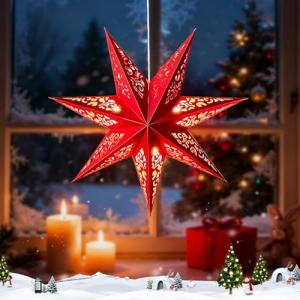 Estrellas Navidad, Estrella de Navid-ad Plegable con LED, D…