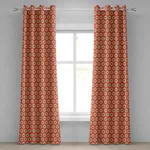 ABAKUHAUS Ikat Cortina de Ojales, Vintage Grunge Formas ova…