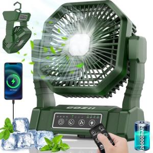 COZII Ventilador Camping Recargable, 20000mAh Ventilador de…