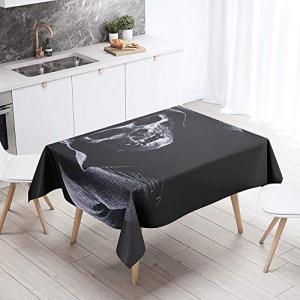 Chickwin Mantel para Mesa Impermeable Antimanchas, Calavera…