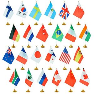 Países internacionales del Mundo Juvale - Banderas de Escri…