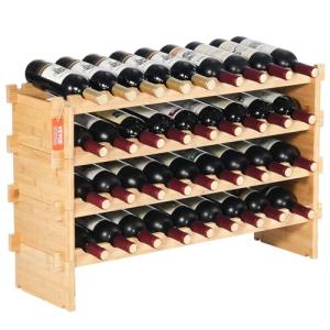 VEVOR Botellero Apilable de Vino 36 Botellas Estante de Alm…