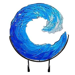 JTLB Escultura de olas marinas hechas a mano de resina de c…