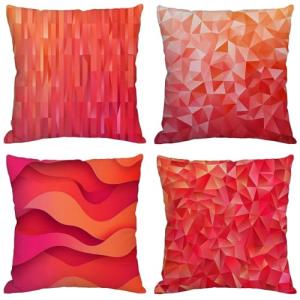 Rojo Cojines Exterior Impermeable Lino Grande Fundas Cojine…