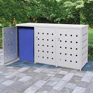 MOONAIRY Cobertizo contenedor de Basura Triple, Cobertizo J…