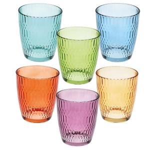 Tognana Seoul, paquete de 6 vasos de 310 cc, multicolor, vi…