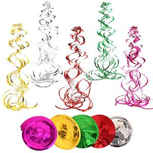 30 Piezas Serpentinas en Espiral de Plástico Emerillones Te…