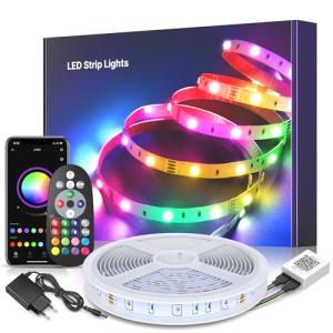 Cinta led de 30 m (15 x 2), tira led RGB, luz LED de dormit…