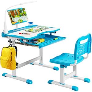 COSTWAY Set Escritorio y Silla para Niños  6 Años, Pupitres…