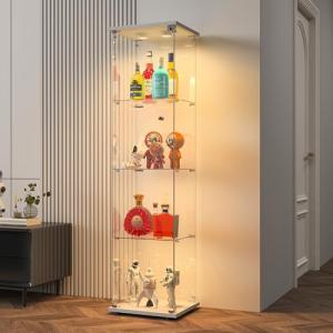 Vitrina de Cristal,164x42.5x36.5cm,Vitrina Expositora para…