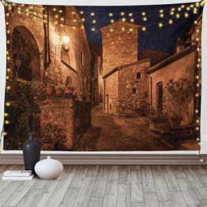 ABAKUHAUS Rústico Tapiz de Pared y Cubrecama Suave, Calle d…