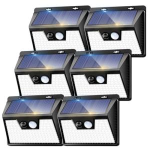 kolpop Luz Solar Exterior potente Blanco frío, [6 Paquete/3…