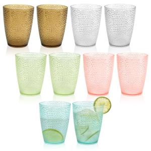 SHAIDOJIO 10 Piezas Vasos Acrílicos de Colores de 270ml, Va…