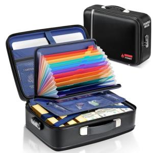 Ytonet Caja Fuerte Ignifuga con Cerradura, Caja Ignifuga Do…