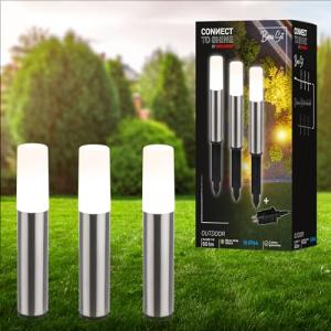 Briloner - Sistema de jardín Connect to Shine de 12 V, jueg…