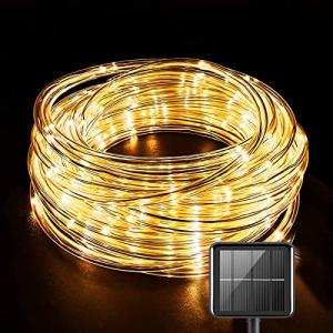 Ovker Manguera de luz solar luz cadena,10m 100led Guirnalda…