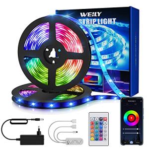 WEILY Tiras Led 15M, Luces Habitacion RGB Multicolor Contro…