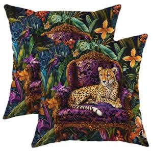 Juego de 2 fundas de almohada tropicales, fundas de cojín c…