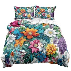 Ypthriline Funda Nordica Cama 135 Impresión 3D Juego de Fun…