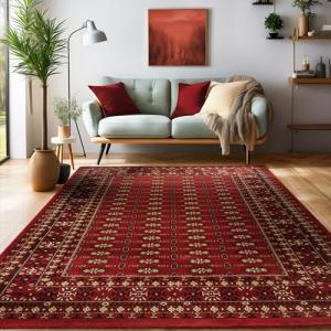 SIMPEX Alfombras de Pelo Corto, diseño Oriental, Alfombra R…