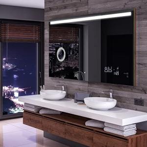 Artforma Espejo de Baño con Iluminación LED - 100x70 - Luz…
