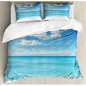 ABAKUHAUS Verano Funda Nórdica, Cielo Vivo exótica Playa, D…