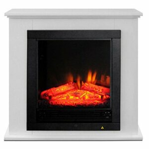 Bakaji - Lugano - Chimenea/estufa eléctrica con marco de ma…