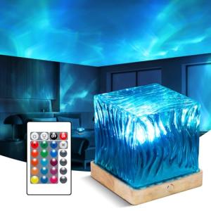 ALLOMN Proyector de Luz del Norte con Forma de Cubo, Luz Se…