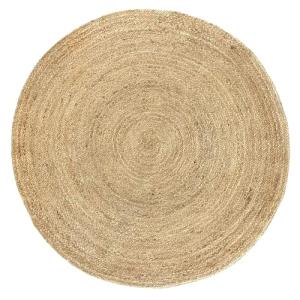 Hamid Alfombra Yute Alhambra Color Natural Redonda, Alfombr…
