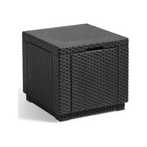 Allibert Jardin Mesa Cubo de imitación ratán Trenzado con A…
