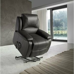 ECODE® Sillon de Relax Reclinable de Piel de Vacuno Levanta…