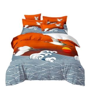Juego de Cama Estilo Chino Tinta Pintura Paisaje Vintage Ma…