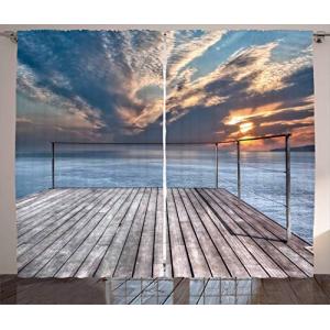 ABAKUHAUS Viaje Cortinas, Sea View Terrace Sunset, Sala de…