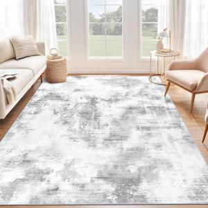 SHACOS Alfombra Salón Abstracta Gris 160x230cm Alfombra Hab…