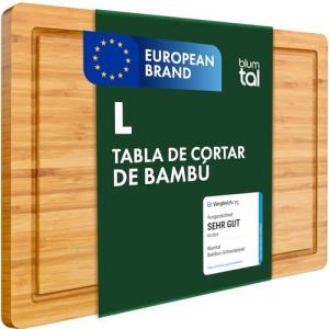 Blumtal Tabla De Cocina 100% Bambú - Tabla de Cortar de mad…