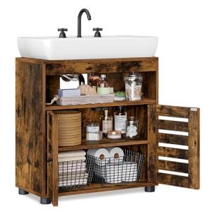 VASAGLE Mueble de Lavabo, Mueble de Baño, Armario de Almace…