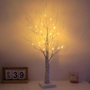 FAOKZE Arbol LED Decorativo, Árbol de Luces de Abedul, 60 c…
