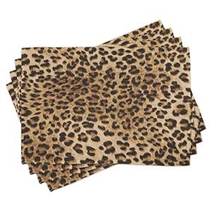 ABAKUHAUS Manteles Individuales con Estampado de Leopardo,…